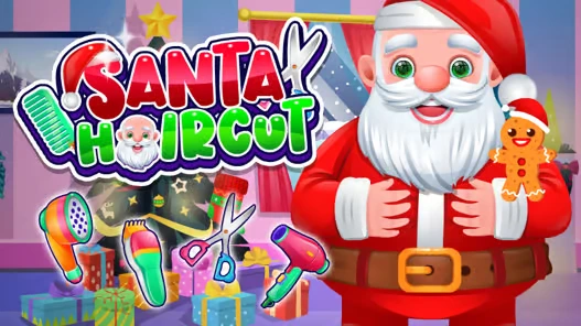 Play poki games - Santa Haircut